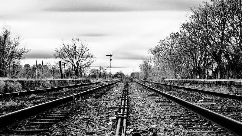 abandoned train tracks