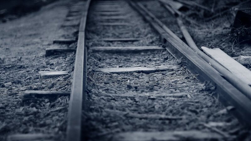 Abandoned Train Tracks — Gray, Desolate