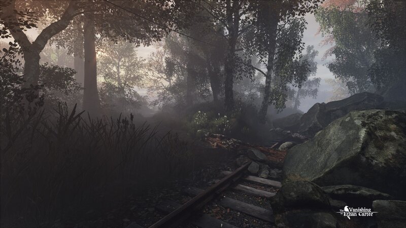 Abandoned Train Tracks — Green, Mysterious