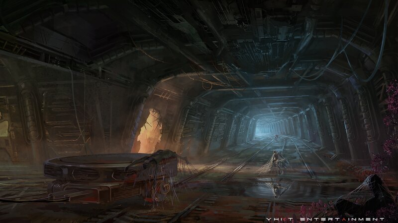 Abandoned Train Tunnel — Gray