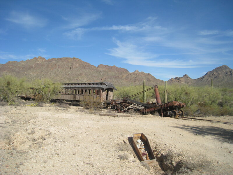 Abandoned Train Wreck — Blue