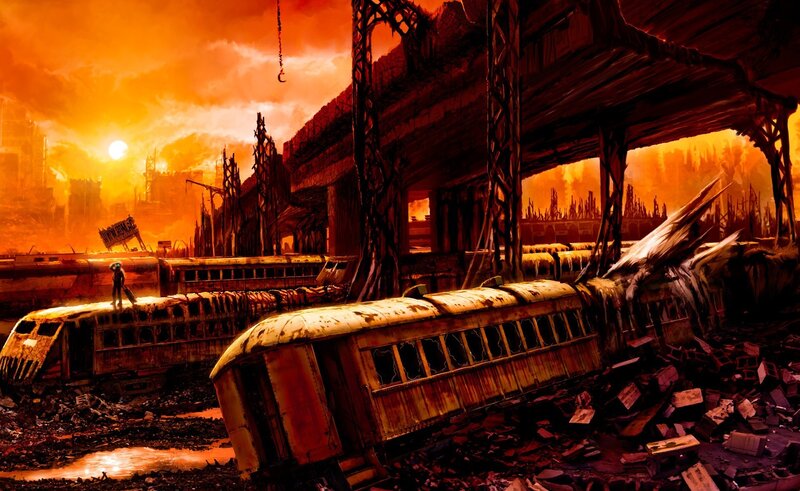 Abandoned Train Wreckage