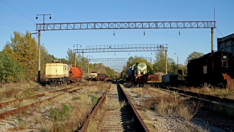 Abandoned Train Yard — Blue, Quiet
