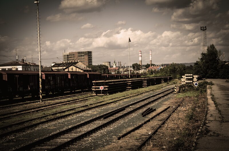 Abandoned Train Yard — Brown