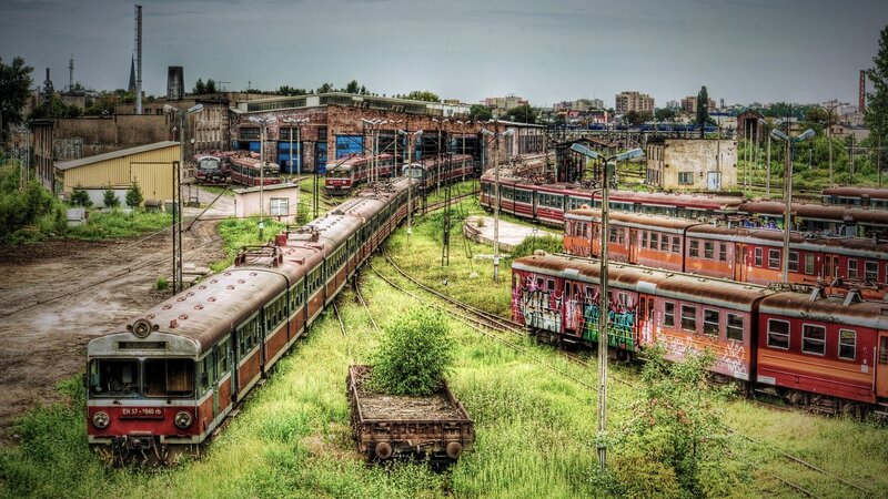 Abandoned Train Yard — Green