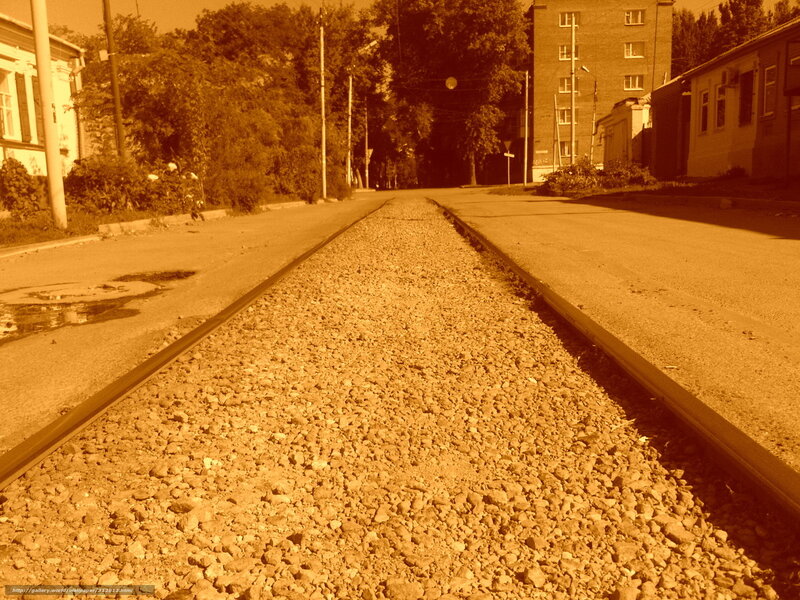abandoned tram tracks
