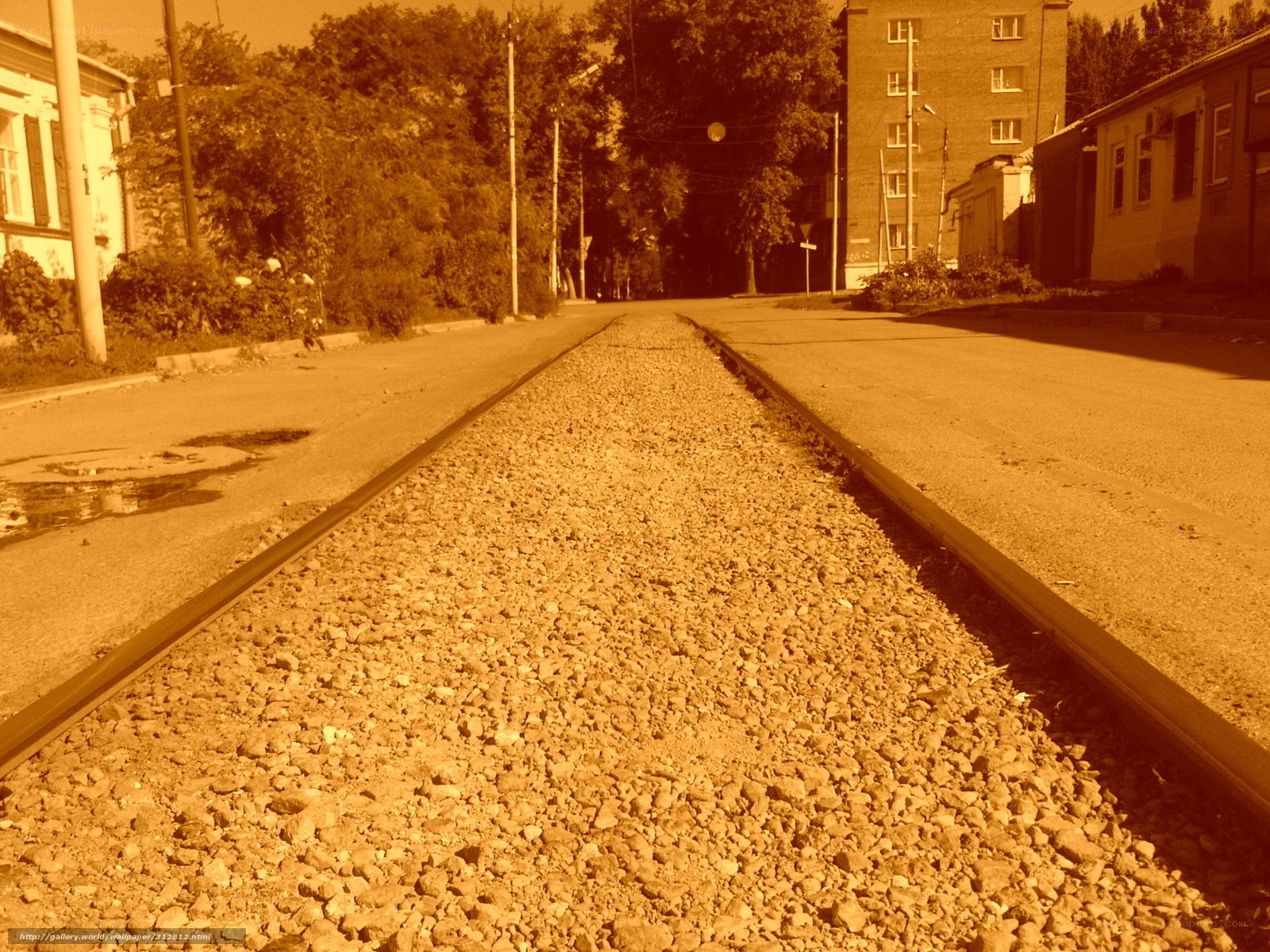 abandoned tram tracks