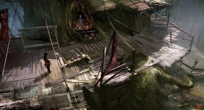 abandoned treehouse settlement