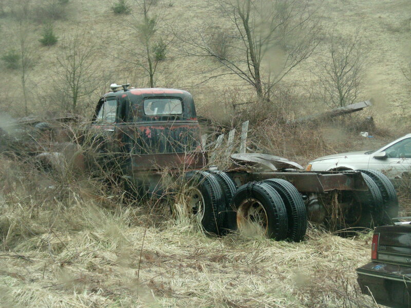 Abandoned Truck Chassis — Brown