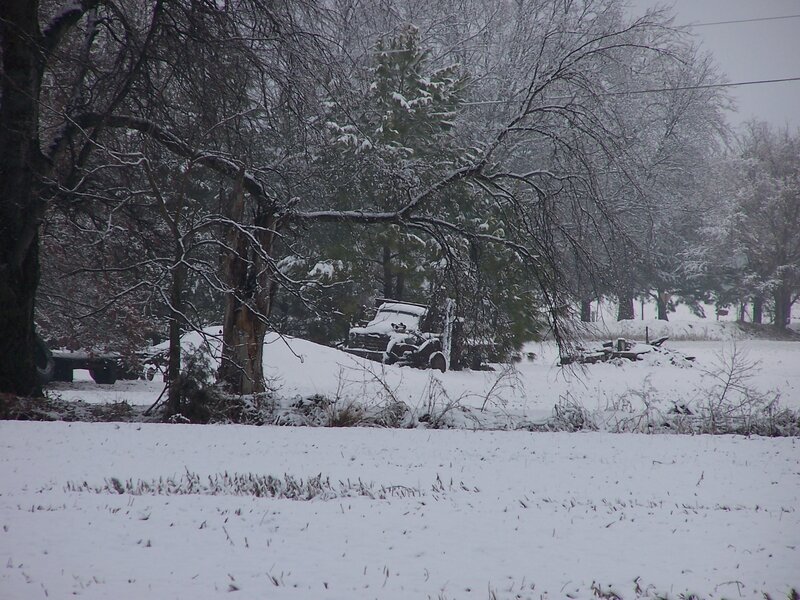 Abandoned Truck in Snow