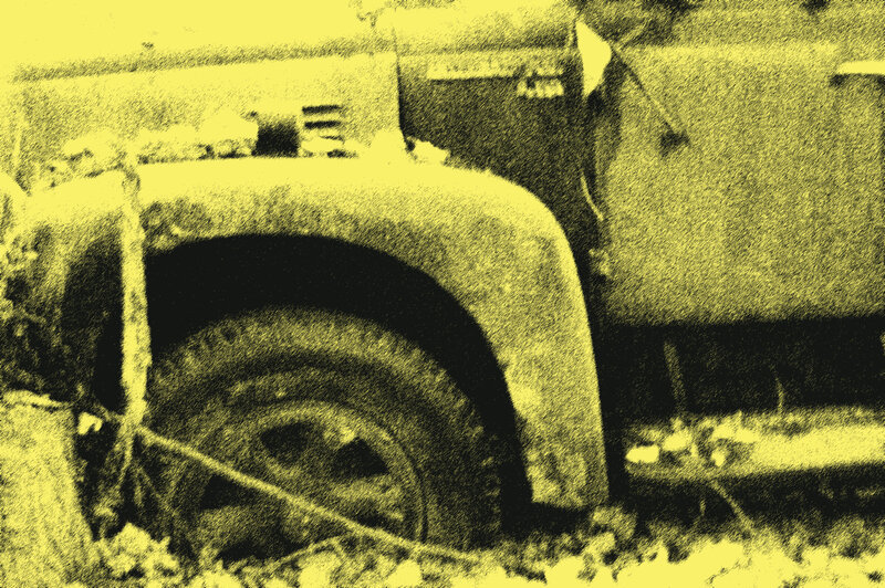 Abandoned Truck Wheel
