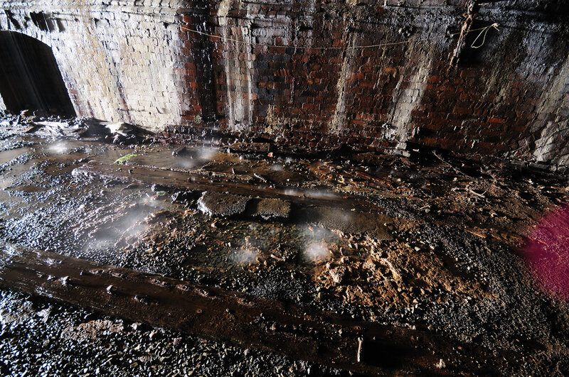 abandoned tunnel interior