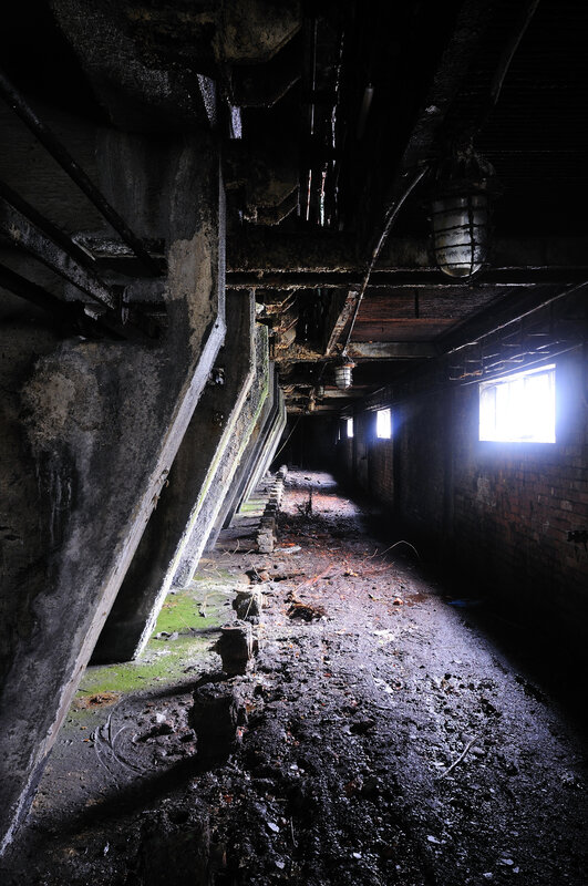 Abandoned Underground Corridor — Black