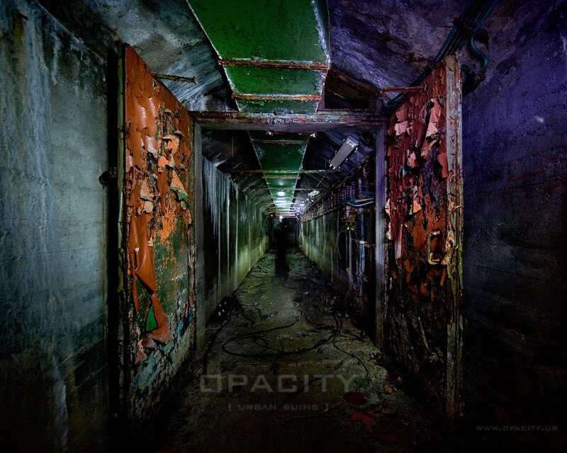 abandoned underground corridor