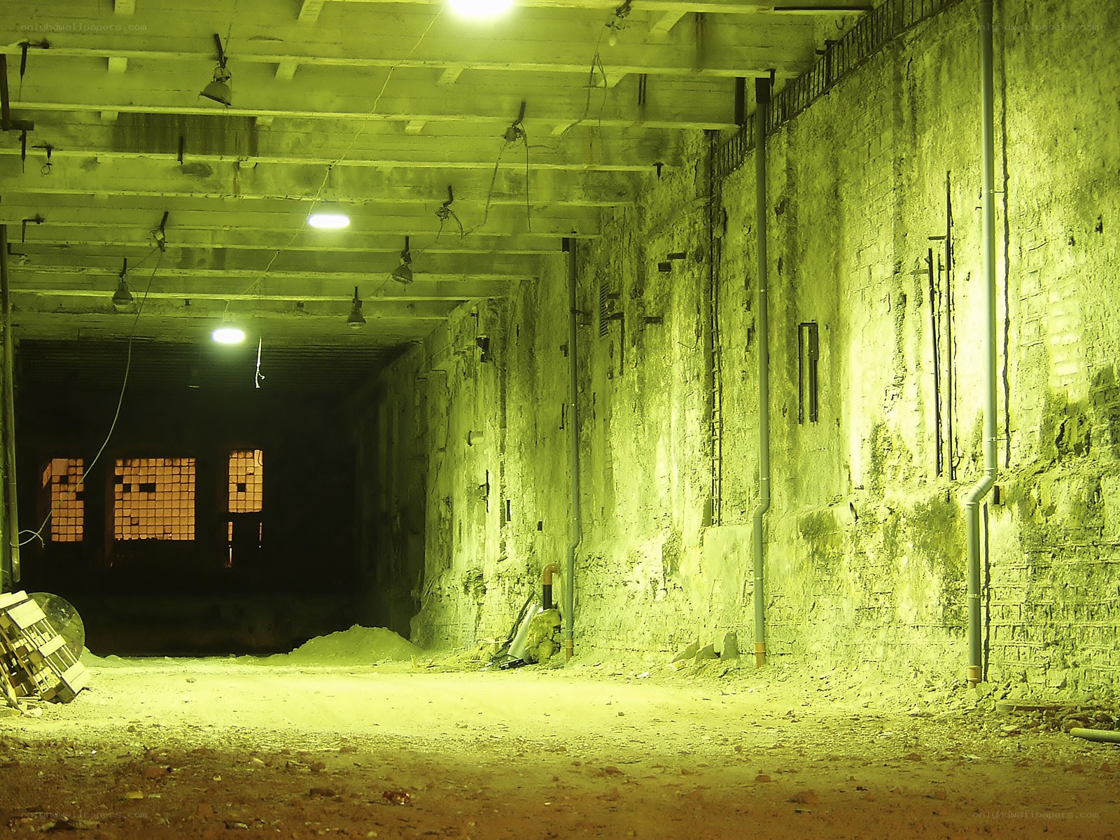 abandoned underground tunnel