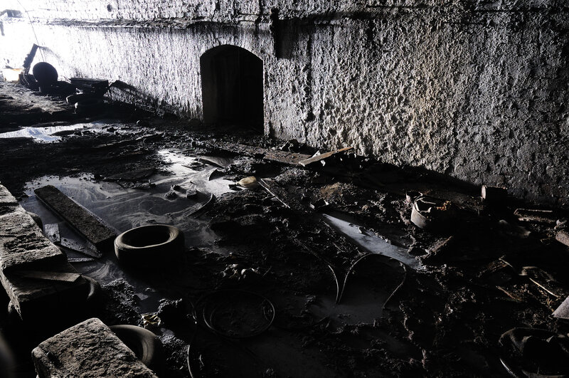 abandoned underground tunnel