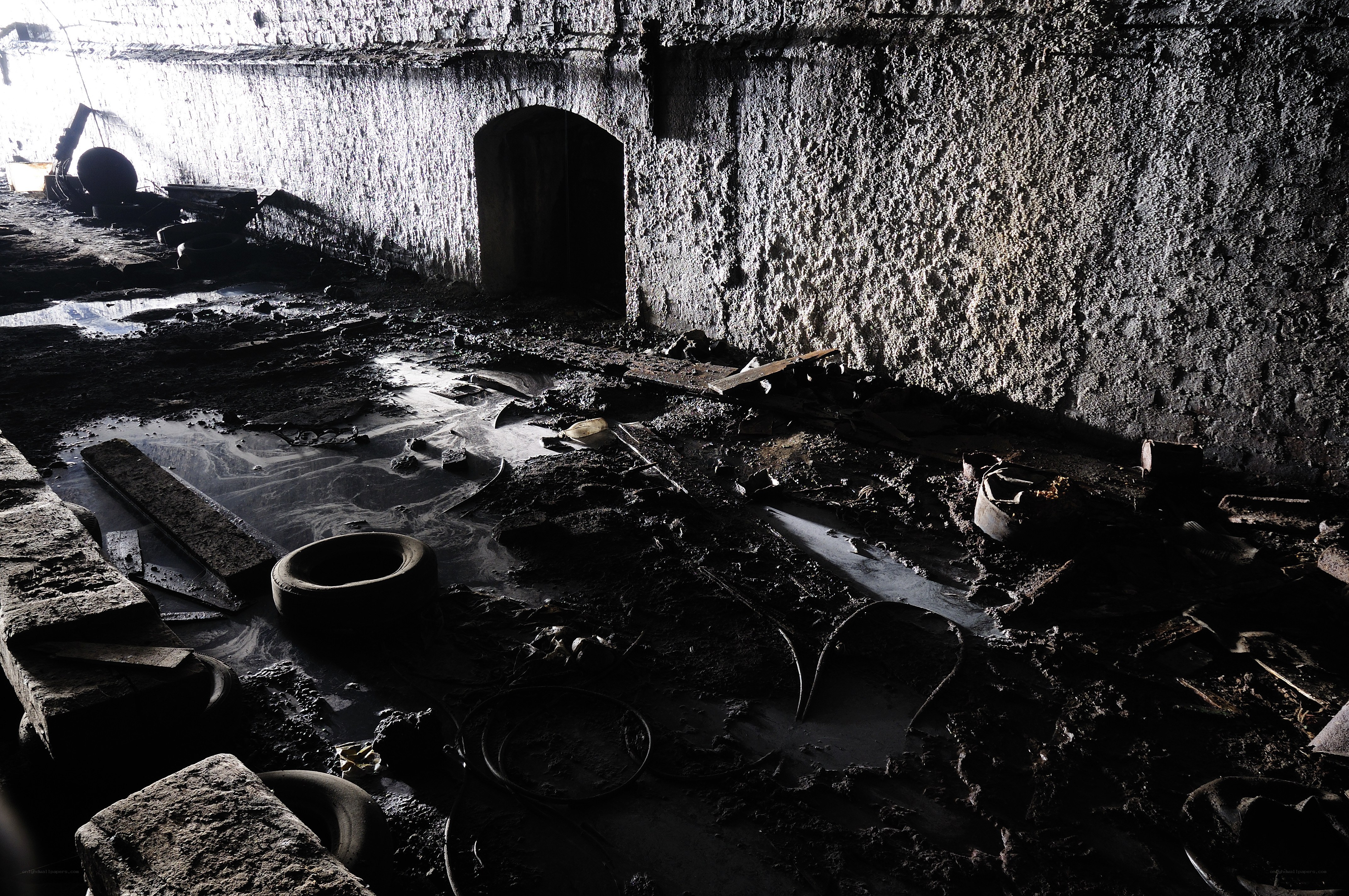 abandoned underground tunnel