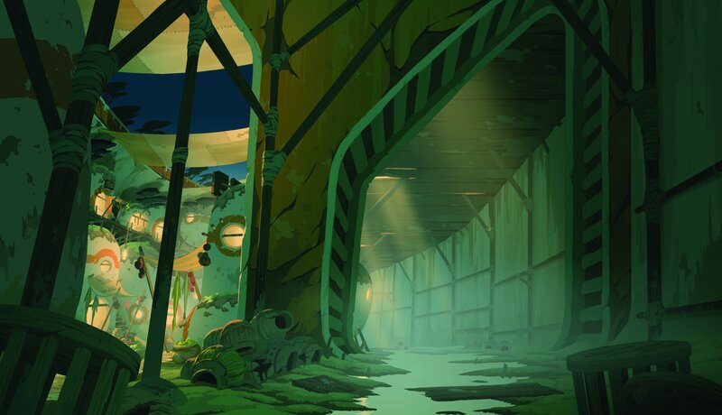 abandoned underwater facility
