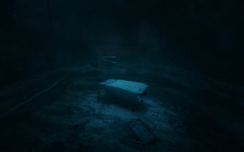 abandoned underwater room