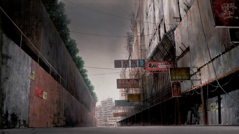 abandoned urban alleyway