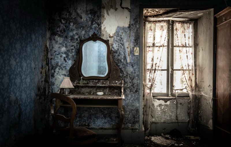 Abandoned Vanity Table