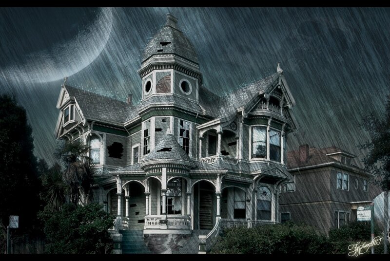 Abandoned Victorian House — Gray