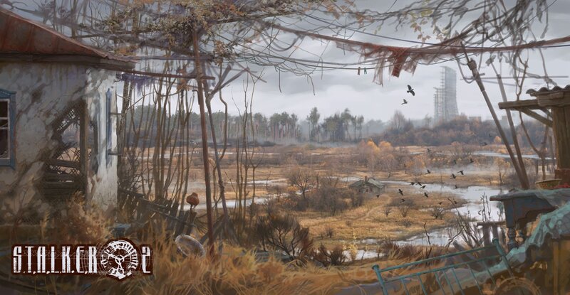 Abandoned Village Landscape — Brown