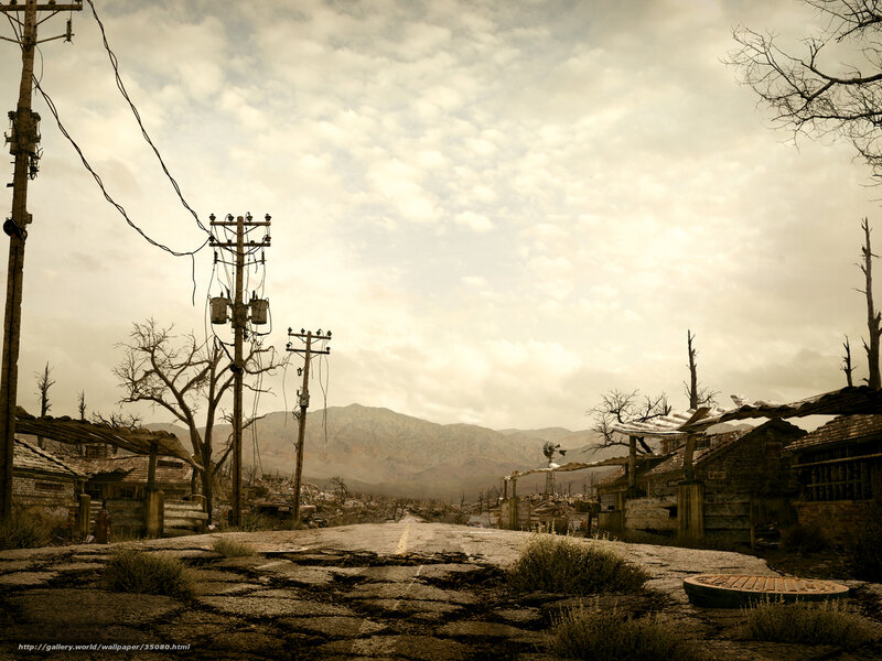 abandoned village landscape