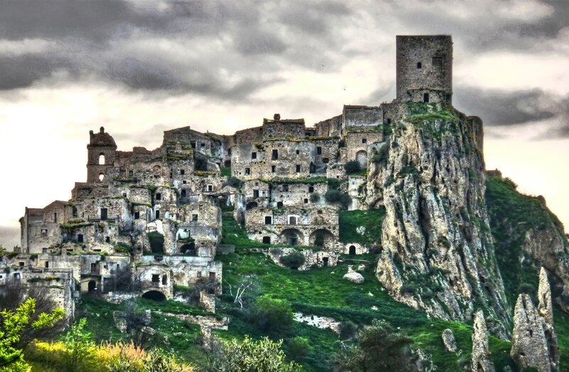 Abandoned Village on Cliff