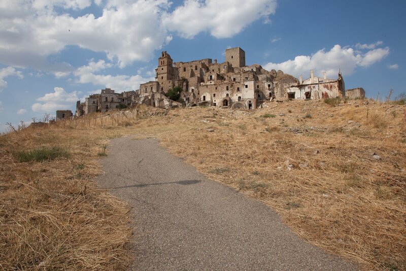 Abandoned Village on Hill