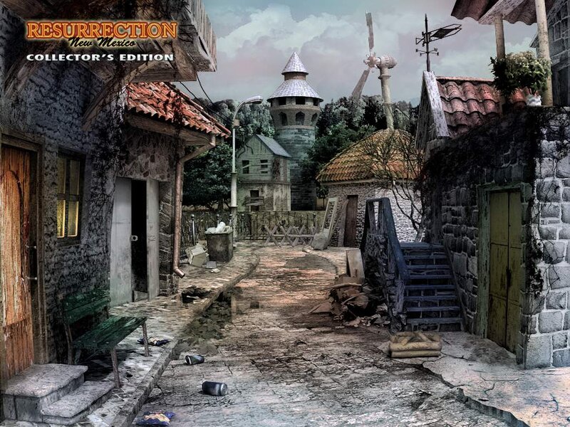 Abandoned Village Street — Gray