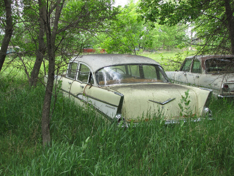 Abandoned Vintage Car — Green