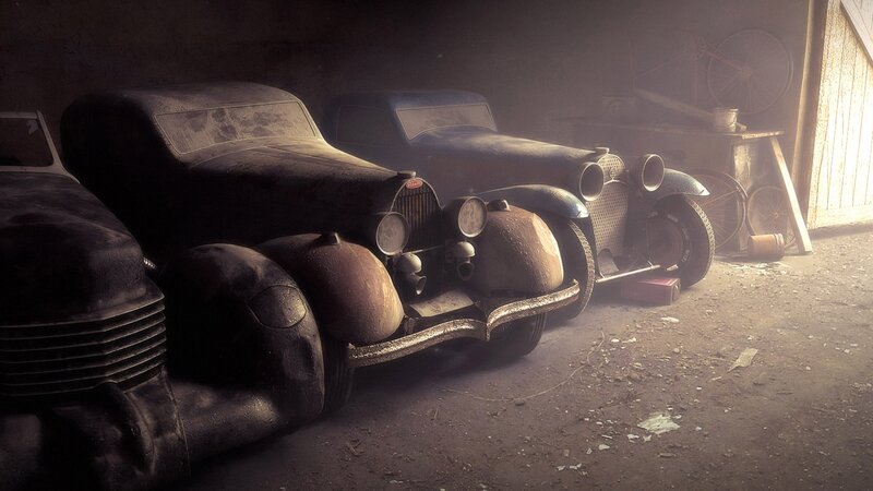 Abandoned Vintage Cars — Brown
