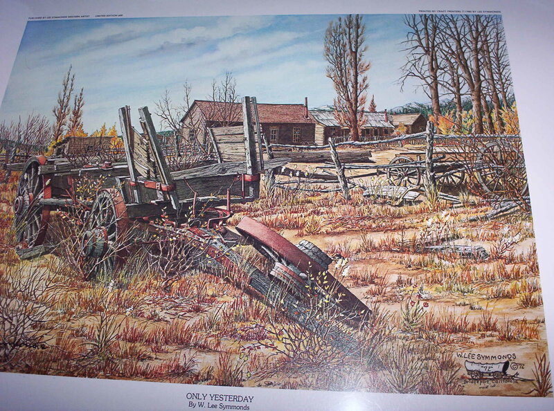 Abandoned Wagon and Homestead