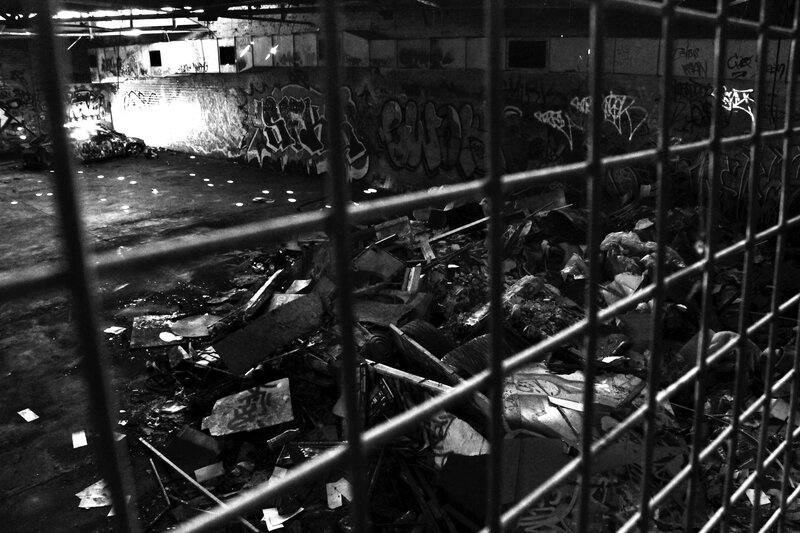 abandoned warehouse interior