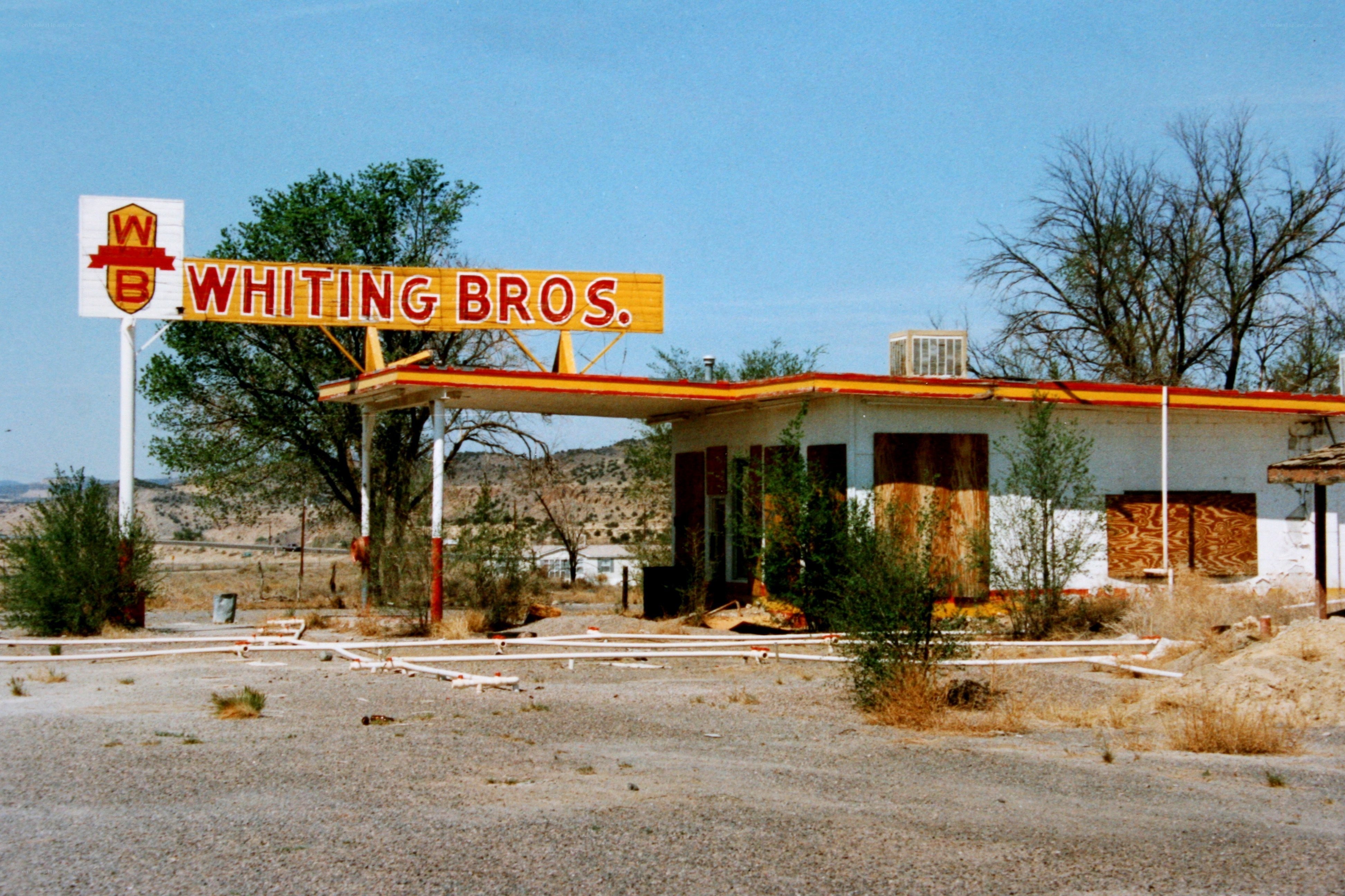 Abandoned Whiting Bros gas station