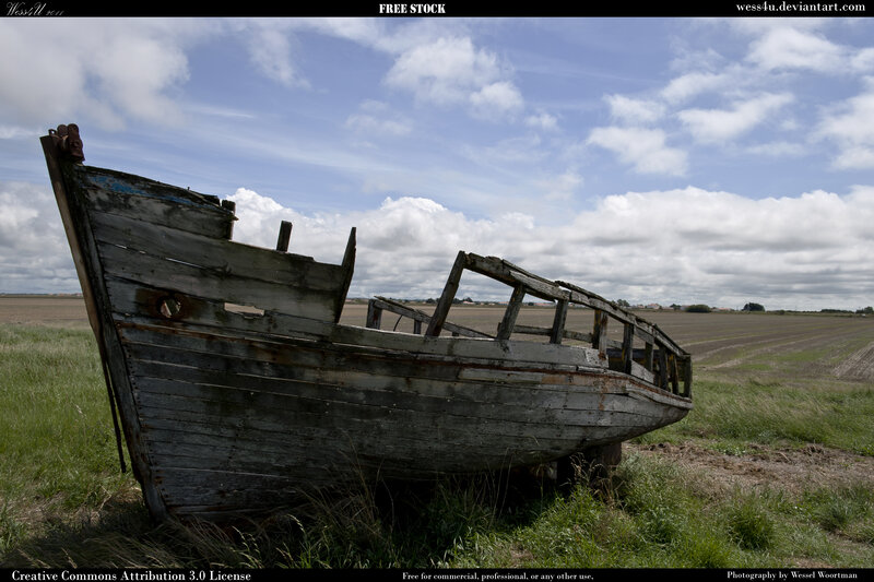 Abandoned Wooden Boat