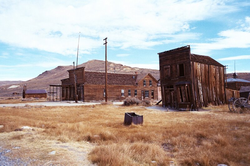 Abandoned Wooden Buildings — Brown, Desolate, Afternoon, Photograph, Wooden Structures