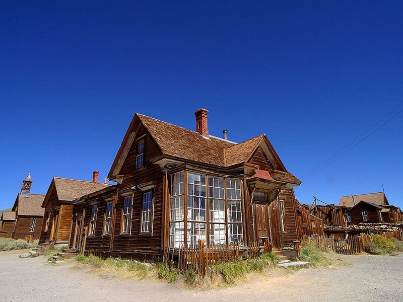 Abandoned Wooden Buildings — Brown, Desolate