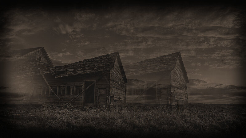 Abandoned Wooden Buildings — Brown