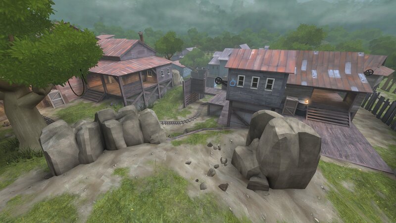 Abandoned Wooden Buildings — Green
