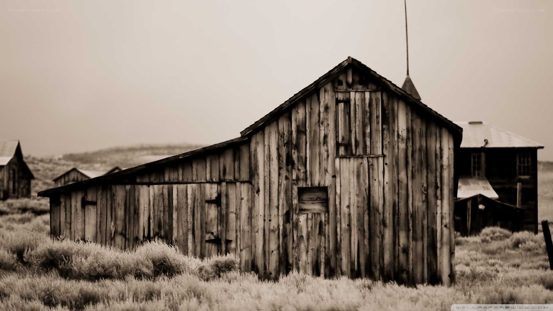 abandoned wooden buildings