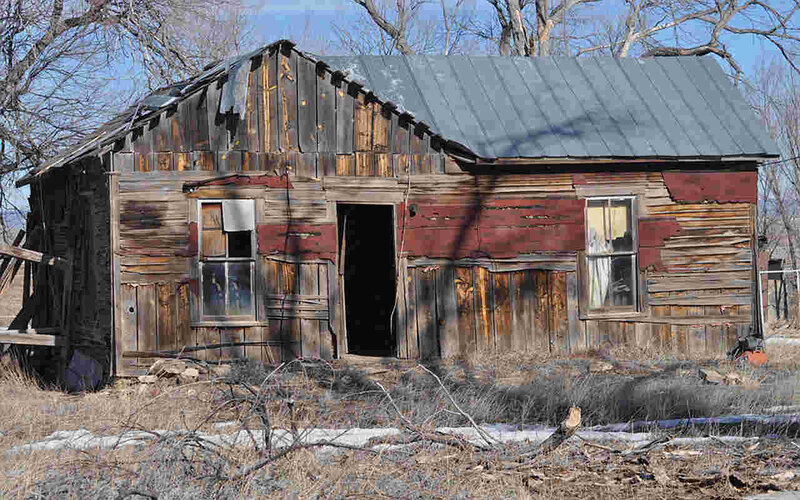 Abandoned Wooden Cabin — Brown