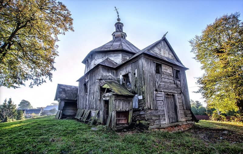 Abandoned Wooden Church — Green
