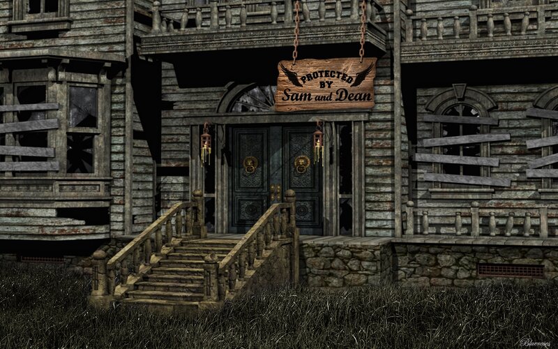 Abandoned Wooden House — Brown, Dramatic, Night