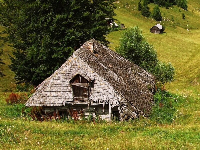 Abandoned Wooden Hut