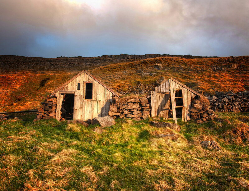 Abandoned Wooden Huts