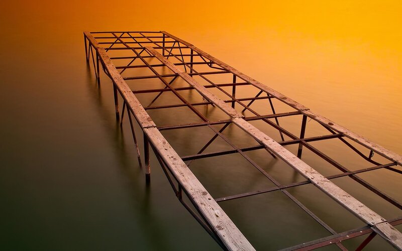 Abandoned Wooden Pier
