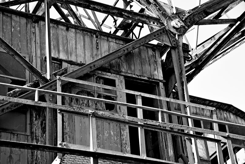 Abandoned Wooden Structure — Black