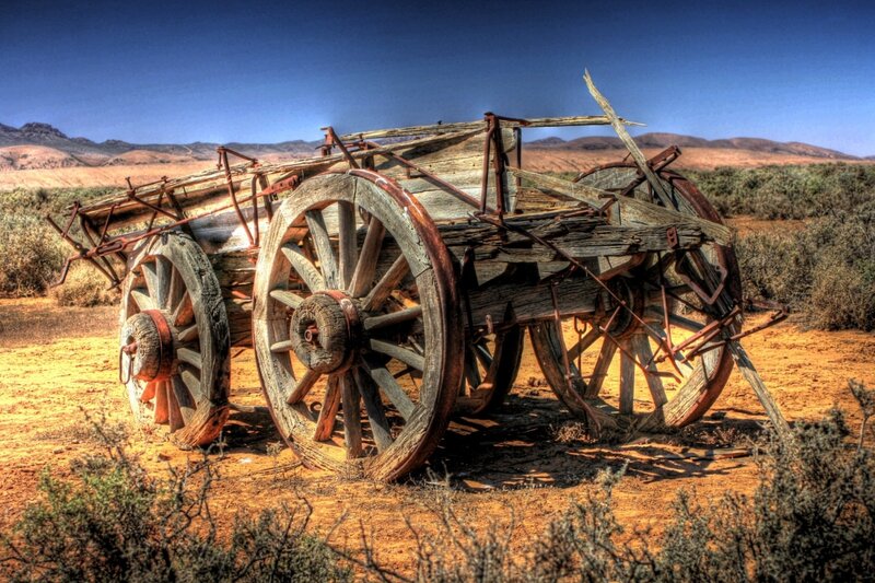 Abandoned Wooden Wagon
